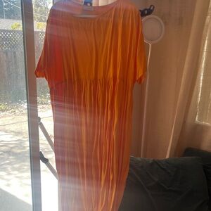 Vibrant yellow Midi Dress